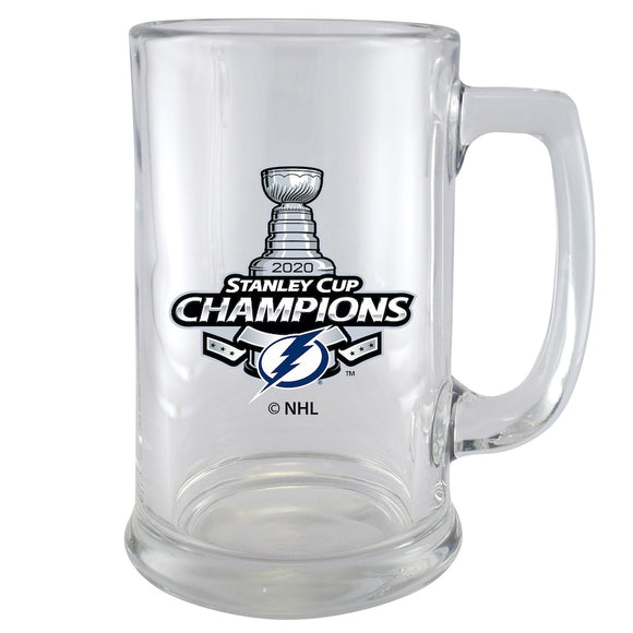 Tampa Bay Lightning NHL Hockey 2020 Stanley Cup Champions - Sport 15oz. Glass Mug