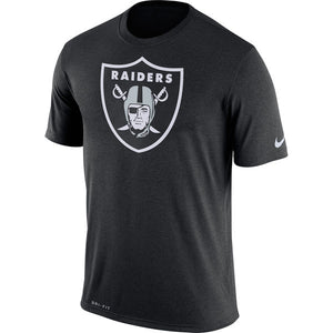 Men's Oakland Raiders Nike Black Dri-FIT Cotton Essential Logo T-Shirt - Bleacher Bum Collectibles, Toronto Blue Jays, NHL , MLB, Toronto Maple Leafs, Hat, Cap, Jersey, Hoodie, T Shirt, NFL, NBA, Toronto Raptors