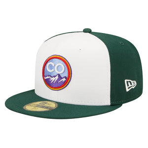 Men's Colorado Rockies New Era White 2022 City Connect 59FIFTY Fitted Hat