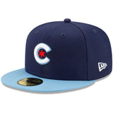 Men's Chicago Cubs New Era Navy/Light Blue 2021 City Connect 59FIFTY Fitted Hat