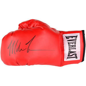 Iron Mike Tyson Autographed Red Everlast Boxing Glove - 1 Glove
