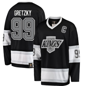 Men's Los Angeles Kings Wayne Gretzky Fanatics Branded Black Premier Breakaway Retired - Player Jersey