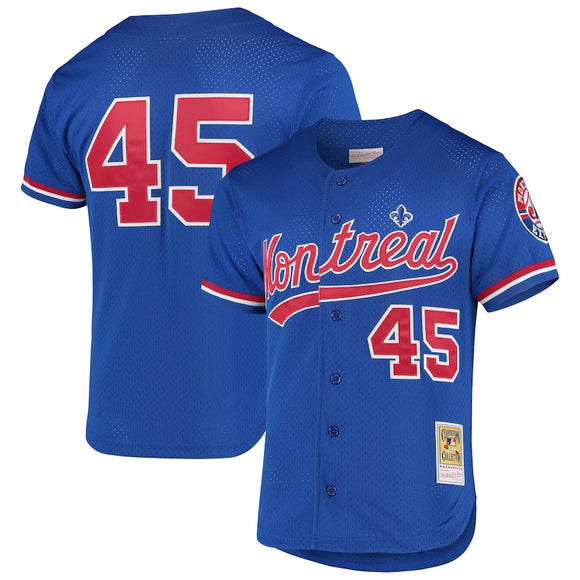 Pedro Martinez Montreal Expos Mitchell & Ness 1997 Cooperstown Collection Mesh Batting Practice Jersey – Blue
