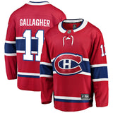 Men's Montreal Canadiens Brendan Gallagher Fanatics Branded Red Home Breakaway - Player NHL Hockey Jersey