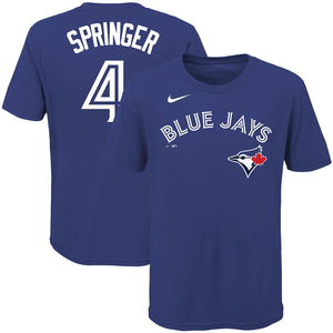 Youth Toronto Blue Jays George Springer Nike Royal Player Name & Number - T-Shirt