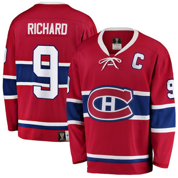 Men's Montreal Canadiens Maurice Richard Fanatics Branded Red Premier Breakaway Retired - Player Jersey