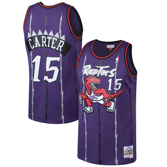 Mitchell & Ness Vince Carter Toronto Raptors Purple Throwback Swingman  Jersey