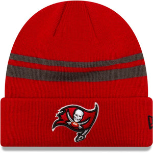 Men's Tampa Bay Buccaneers New Era Red Cuffed Beanie Toque Knit Hat NFL Football