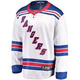Men's New York Rangers Fanatics Branded White Away Breakaway NHL Blank Hockey Jersey