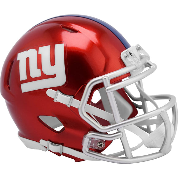 NFL Football Riddell New York Giants Alternate Flash Mini Revolution Speed Replica Helmet
