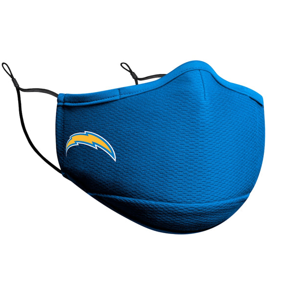 Adult Los Angeles Chargers NFL Football New Era Team Colour On-Field Adjustable Face Covering