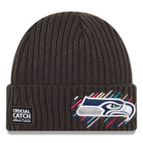 Men's New Era Charcoal Seattle Seahawks 2021 NFL Crucial Catch - Knit Hat