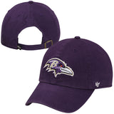 Men's Baltimore Ravens '47 Clean Up Purple Hat Cap NFL Football Adjustable Strap