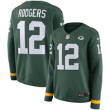 Men's Green Bay Packers Aaron Rodgers Nike Therma Long Sleeve Jersey – Green - Bleacher Bum Collectibles, Toronto Blue Jays, NHL , MLB, Toronto Maple Leafs, Hat, Cap, Jersey, Hoodie, T Shirt, NFL, NBA, Toronto Raptors