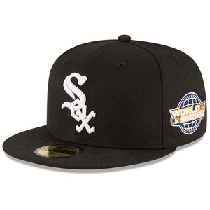 Men's Chicago White Sox New Era Black Side Patch 2005 World Series 59FIFTY Fitted Hat