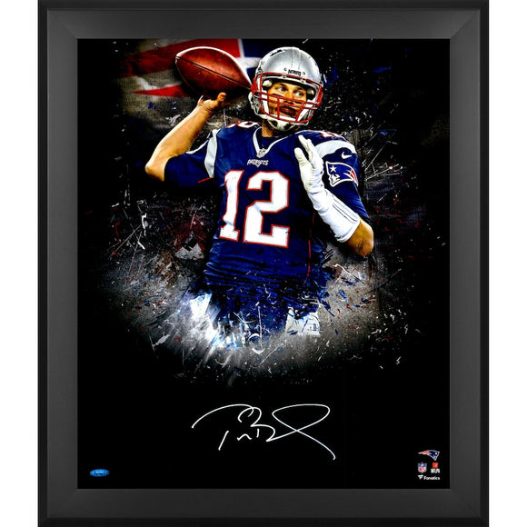 Tom Brady New England Patriots Framed Autographed 20