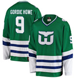 Men's Gordie Howe Hartford Whalers Fanatics Branded Premier Breakaway Retired Player Jersey - Green - Bleacher Bum Collectibles, Toronto Blue Jays, NHL , MLB, Toronto Maple Leafs, Hat, Cap, Jersey, Hoodie, T Shirt, NFL, NBA, Toronto Raptors