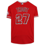 Mike Trout Los Angeles Angels Autographed Red Nike Authentic MLB Baseball Jersey