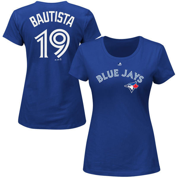 Women's Majestic Toronto Blue Jays #19 Jose Bautista Replica White