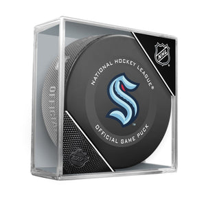 Unsigned Seattle Kraken Authentic Inglasco 2020 Model Official Game Hockey Puck