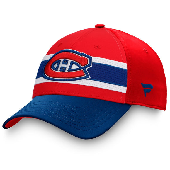 Men's Montreal Canadiens Fanatics Branded Red/Blue 2020 NHL Draft - Authentic Pro Flex Hat