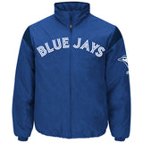Men's Toronto Blue Jays Majestic Royal On-Field Therma Base Thermal Full-Zip Jacket - Bleacher Bum Collectibles, Toronto Blue Jays, NHL , MLB, Toronto Maple Leafs, Hat, Cap, Jersey, Hoodie, T Shirt, NFL, NBA, Toronto Raptors