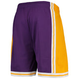 Men's Mitchell & Ness Purple Los Angeles Lakers Hardwood Classics Team Swingman Shorts