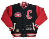 Men's Montreal Canadiens NHL Hockey Varsity Jacket Mitchell & Ness Full Button Up