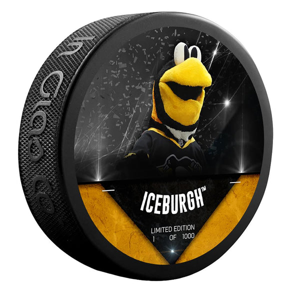 Iceburgh Pittsburgh Penguins Unsigned Fanatics Exclusive Mascot Hockey Puck - Limited Edition of 1000