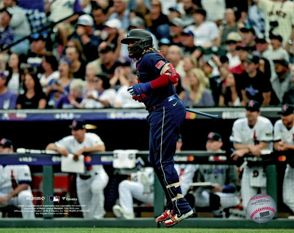 Vladimir Guerrero Jr Toronto Blue Jays Unsigned 2021 MLB All Star Game 8x10 Photograph - Admiring the Home Run