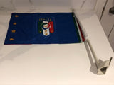 Team Italy International Euro 2020 Soccer 11.5" x 15" Double Sided Sided Car Truck Window Flag