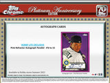2021 Topps Chrome Platinum Anniversary Baseball Hobby LITE Box 16 packs per box, 4 cards per pack