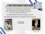 2021 Topps Update Series Baseball Hobby Jumbo Box 10 Packs Per Box, 46 Cards Per Pack