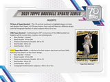 2021 Topps Update Series Baseball Hobby Jumbo Box 10 Packs Per Box, 46 Cards Per Pack