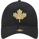 Men's New Era Black Toronto Raptors 2022/23 Alt City Edition Official 9TWENTY Adjustable Hat