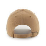 Men's Edmonton Oilers Dune Black Logo Clean up Adjustable Hat Cap One Size Fits Most