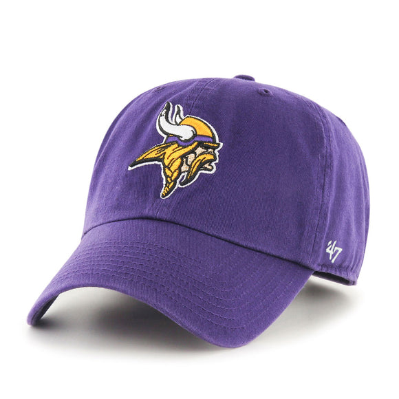 Men's Minnesota Vikings '47 Clean Up Purple Hat Cap NFL Football Adjustable Strap