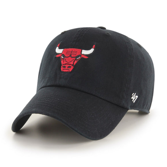 Men's Chicago Bulls '47 Clean Up Black Hat Cap NBA Basketball Adjustable Strap