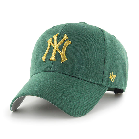 Men's New York Yankees '47 Brand Dark Green MVP Adjustable Snapback Cap Hat