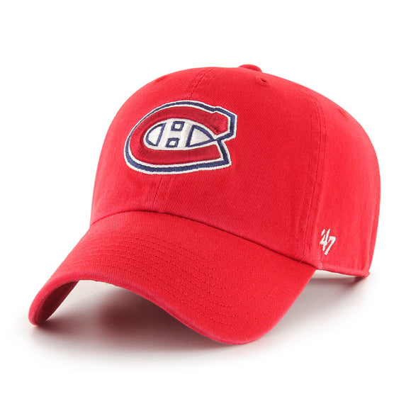 Men's Montreal Canadiens ALT Colour 47 Brand Clean Up Adjustable Buckle Cap Hat