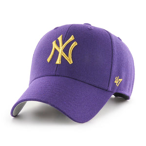 Men's New York Yankees '47 Brand Purple MVP Adjustable Snapback Cap Hat