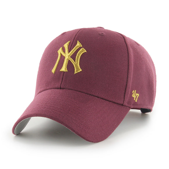 Men's New York Yankees '47 Brand Maroon MVP Adjustable Snapback Cap Hat