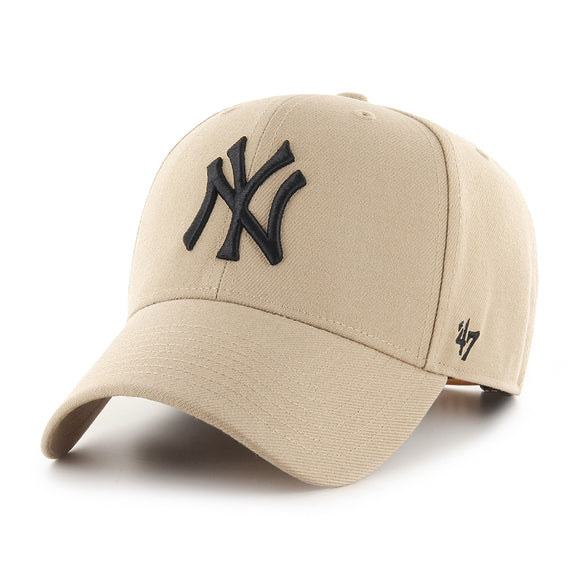 Men's New York Yankees '47 Brand Khaki MVP Adjustable Snapback Cap Hat