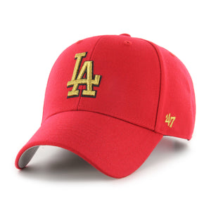 Los Angeles Dodgers '47 MLB MVP Lunar New Year Red Gold Adjustable Snapback Hat Cap