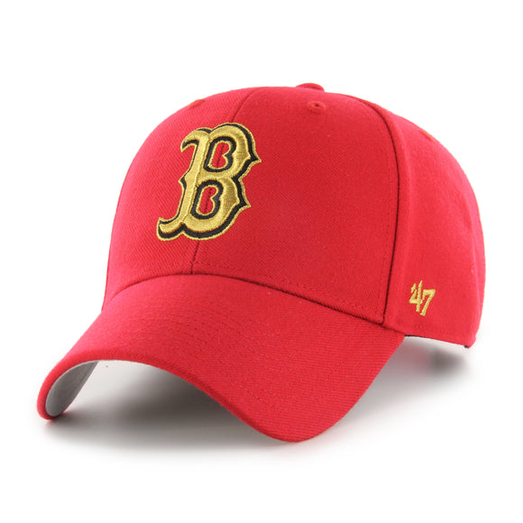 Boston Red Sox '47 MLB MVP Lunar New Year Red Gold Adjustable Snapback Hat Cap