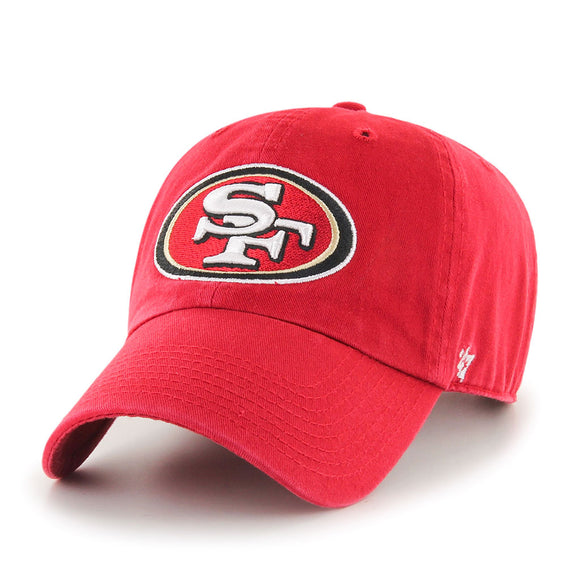 Men's San Francisco 49ers '47 Clean Up Red Hat Cap NFL Football Adjustable Strap