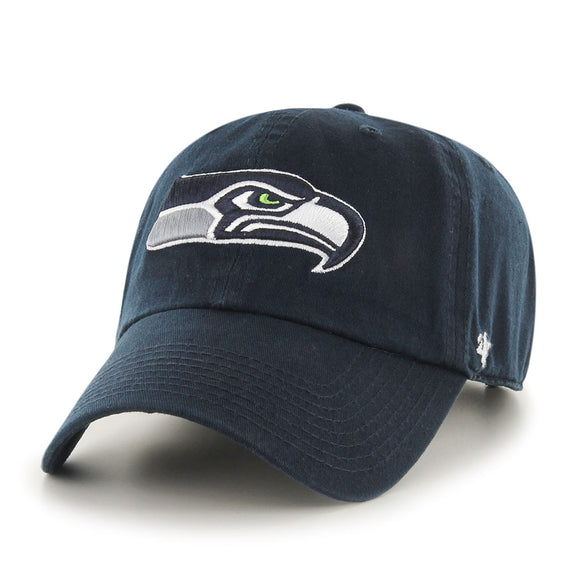 Men's Seattle Seahawks '47 Clean Up Navy Hat Cap NFL Football Adjustable Strap
