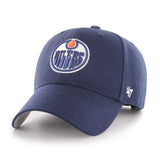 Edmonton Oilers '47 NHL MVP Structured Adjustable Strap One Size Fits Most Blue Hat Cap - Bleacher Bum Collectibles, Toronto Blue Jays, NHL , MLB, Toronto Maple Leafs, Hat, Cap, Jersey, Hoodie, T Shirt, NFL, NBA, Toronto Raptors