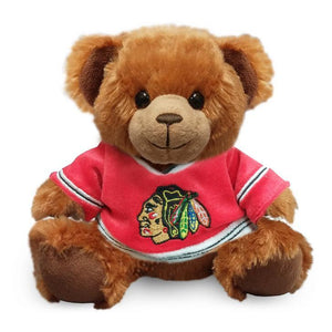 Chicago Blackhawks NHL Hockey 7.5" Jersey Teddy Bear Plush by Forever Collectibles