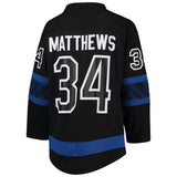 Preschool Toronto Maple Leafs Auston Matthews Black Alternate Premier - Age 4-7 Jersey